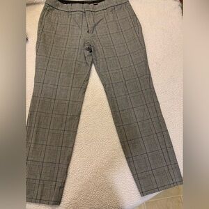 Gray Plaid Trousers